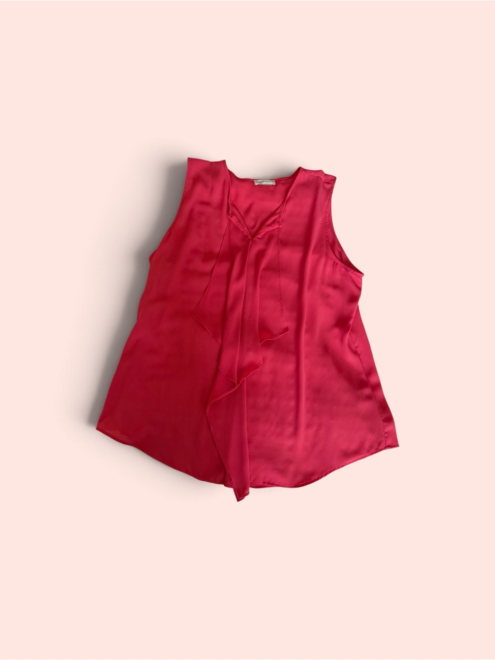 Van Heusen Sleeveless Ruffle-Trim Camisole - Raspberry